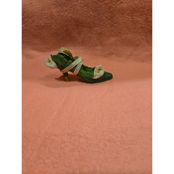 VTG Just The Right Shoe Calla Lily #25092 Raine Willitts 1999 Miniature Shoe - Picture 1 of 4